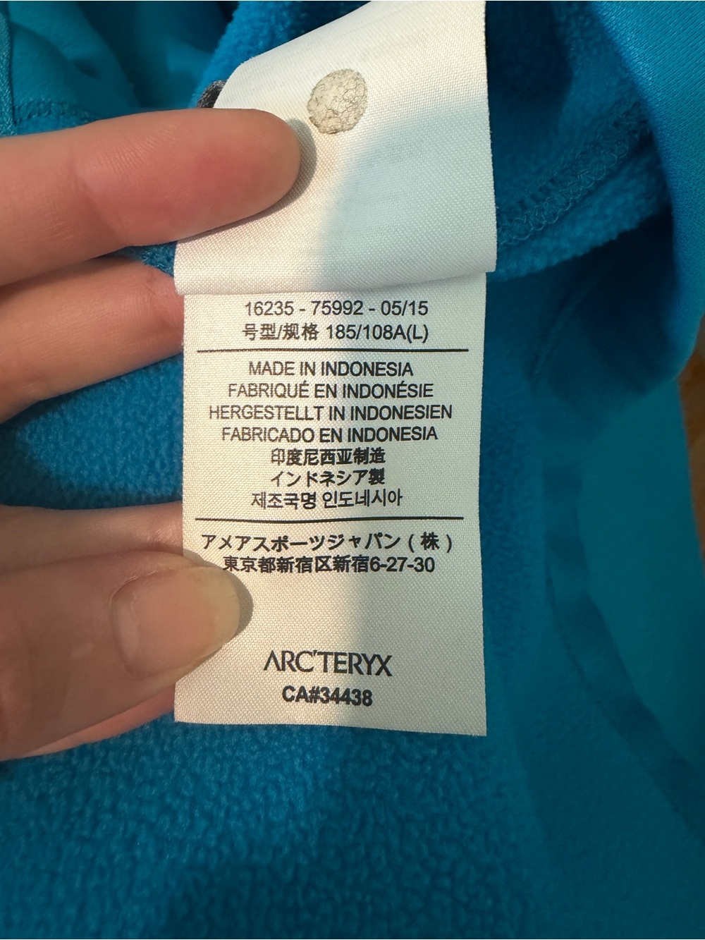 Arc'teryx Men's Arenite Hoody Fleece Jacket Blue Size Large - Picture 14 of 14